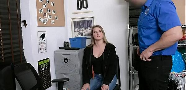  Hot shoplifter Eliza Eves bouncing up and down on top of the officers rod making her pussy drips lot of pussy juices